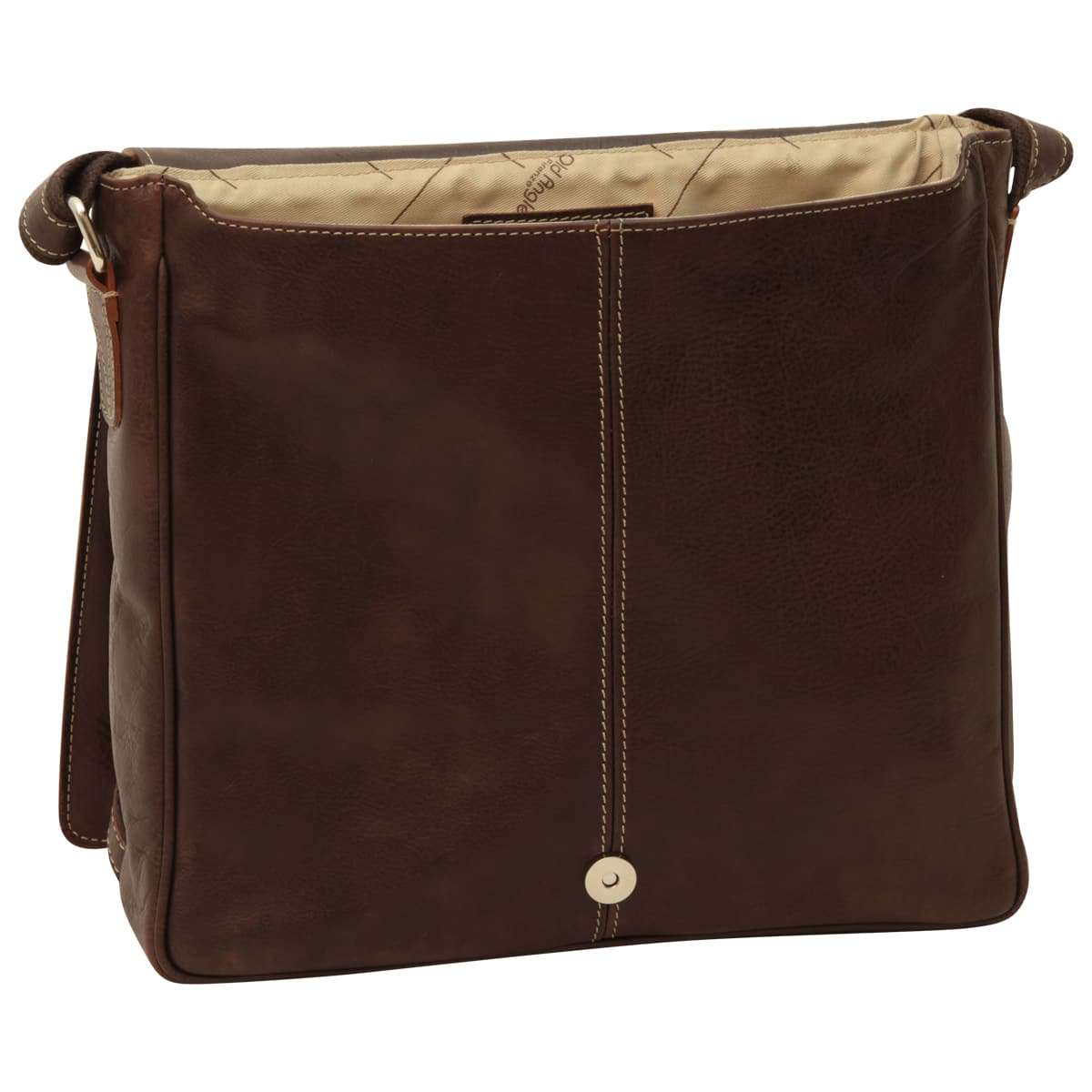 Lightweight Messenger Bag - Dark Brown-1
